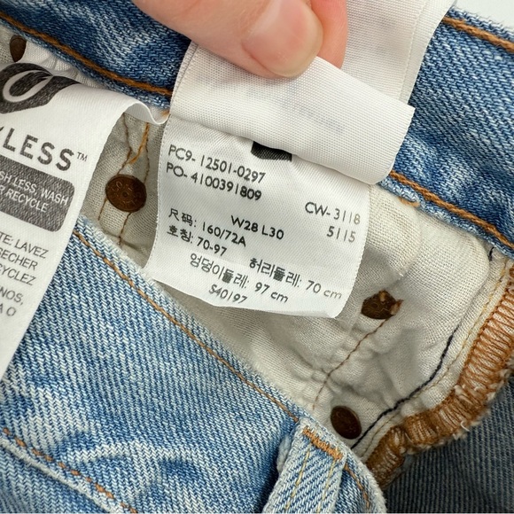 Levi's 501 Premium High Rise Straight Leg Button Fly Stars and Stripes 28 x 30 - Picture 11 of 16